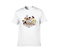 YUJIAN FLOSS The Loud House Group Casual Round Neck T Shirt White XL
