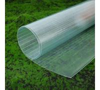 YUJIANHUAA Plaques De Toiture en Polycarbonate,Feuilles De Fibre De Verre De 1mm,Panneaux De Remplacement en Plastique pour Cadres Froids,Serre,Carport,Jardinage (0.8m x 13m)