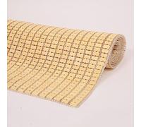 YUJIANHUAA Tapis de Lit en Bambou,Matelas en Bambou Naturel,Tapis de Couchage D'été Rafraîchissant, Nattes de Couchage en Bambou Mahjong Pliable Lisse à Respirant,pour Canapé Litk (135x195cm)