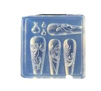 YUJIEBB 1 moule à ongles en acrylique pour décoration d'ongles en silicone