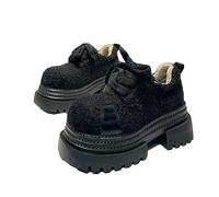 YUJIEBB Big Head Hairy Femmes Chaussures Mode Hiver Neige Bottes pour Femmes Simplicité Fourrure Plateforme Chaude Lacets Femelle Chaussures, Noir , 35.5 EU