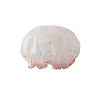 YUJIEBB Bonnet de douche étanche double couche motif ciel étoilé chapeau de bain réutilisable chapeau de cuisine sanitaire résistant à l'huile