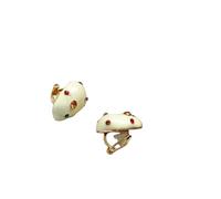 YUJIEBB Boucles d'oreilles tendance en forme de goutte d'eau en zircon coloré pour femme exquis huile blanche goutte d'eau irrégulière bijoux Brincos, Argent