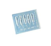 YUJIEBB Moule à ongles en silicone avec motifs de cœurs Motif nœud