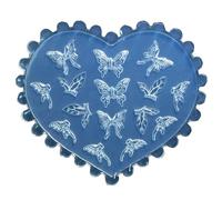 YUJIEBB Moule en silicone en forme de cœur, rose, nœud, lapin, papillon, décoration d'ongles, plaque de stamping pour manucure