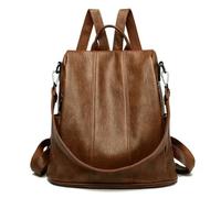 YUJIEBB Sac à dos vintage pour femme Sac à dos d'école/de voyage pour femme, marron, 30x16x31cm