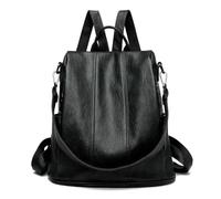 YUJIEBB Sac à dos vintage pour femme Sac à dos d'école/de voyage pour femme, Noir , 30x16x31cm