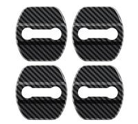 YujieNB Couvercle de Serrure de Porte de Voiture pour Renault koleos Duster Megane 2,Couvercle de Protection de Serrure de Porte en Acier Inoxydable 4 Pièces,E-Carbon Fiber