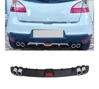 YujieNB Lèvre de Becquet de Diffuseur de Pare-Chocs Arrière de Voiture pour Renault Megane 3,séparateur de Lame de Becquet de Kit de Carrosserie,B-Black