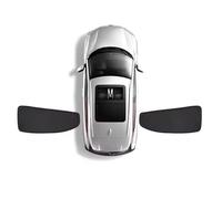 YujieNB Pare-Soleil de Voiture pour Porsche Macan 2014-2017,Rideau Occultant,Pare-Soleil pour Vitres Avant et Arrière,Black-Black-2*Rear Side