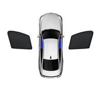 YujieNB Pare-Soleil en Maille pour Voiture pour Citroen C5 X C5X 2022 2023 2024,Protection Solaire et UV,Accessoires Auto,Black-Black-2*Front Window