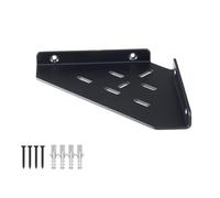 YUjieSTC Étagère d'angle murale en alliage d'aluminium de 3 mm pour salle de bains, bureau, chambre, cuisine, dortoir et salon (15,2 cm, noir)