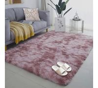 YUJINLIU Grand Tapis de Salon 120 x 250 cm Lavable en Machine Tapis Salon Polyvalent Lavable, Antidérapant, Extra Large, Pelucheux et Moderne, pour Chambre à Coucher, Rose Pourpre