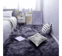 YUJINLIU Grand Tapis de Salon 200 x 240 cm Lavable en Machine Grand Tapis pour Enfant Chambre Doux Moelleux pour Chambre à Coucher, Salon, Crèche, Gris Foncé