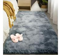 YUJINLIU Tapis Chambre 110 x 200 cm Intérieur Moelleux Épais Moquette Doux en Peluche Lavable Antidérapant pour Décoration de Salon, Chambre à Coucher, d'enfant, Gris Clair