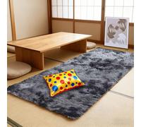 YUJINLIU Tapis de Chambre Doux 90 x 190 cm Intérieur Moelleux Épais Moderne Longs Tapismoquette Chambre Extra Large pour Salon Canapé Natte, Gris Foncé