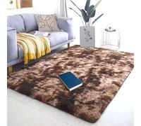 YUJINLIU Tapis de Salon Moelleux à Poils Longs 280 x 380 cm Poil Long Tapis Moelleux Carpette Lavable Antidérapant de Chambre et Salon Antidérapant Décoration Intérieure, Marron