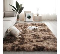 YUJINLIU Tapis Moelleux Chambre 140 x 250 cm Lavable en Machine Chambre Tapis Décoratif Style Moderne pour La Décoration de La Maison, Marron