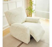 YUJOQUP Housse de Fauteuil Relax Extensible 1 Places, Housse Canapé Relax en Jacquard, Protege Fauteuil Relax Electrique Protection Complète(Size:6 Piece Set,Color:Y-Beige)