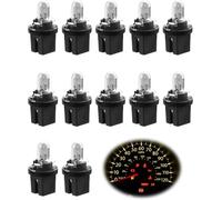 Yujtg-12pcs Dc 12v 2w T5 B8.5d Led Ampoule Tableau De Bord Voiture Jaune Clair, Générique Ampoule Led Voiture Compteur À Branchement Direct Lampe D'affichage Commande Centrale Pour Voiture Interne