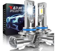 Yujtg-Ampoule Hir2 Led, 16000lm Hir2 Phares Avant De Voitures, 6000k Blanc 500% Lumineuses 9012 Led Voiture Anti Erreur Canbus, Plug And Play 1:1 Remplace Lampes Halogènes Et Xénon, 2 Pièces