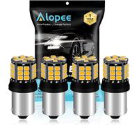 Yujtg-Ampoule Py21w Led Orange Clignotant 1056 Bau15s Haute Luminosité - 39 Smd 2835 Sans Polarité (9v-30v) Pour Ry10w 7507 12496 Clignotants Avant/Arrière Voiture - Lot De 4 Pièces