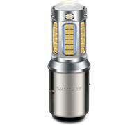 Yujtg--Ba20d Led Phare Drl Pleins/Feux De Croisement Double Contact 12v 24v Ac10v-30v Compatible 10w Blanc Chaud 69leds 1200lm 1pcs
