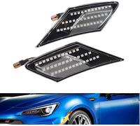 Yujtg-Clignotants Led Indicateur Latéral Dynamique Remplacement Pour T-Oyota Ft86 Gt86 For Scion Fr-S For Subaru Brz (Transparent)