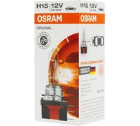 YUJTG-OSRAM Original 12V H15 halogen headLampe bulb 64176 1 piece en boîte, Blanc