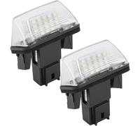 Yujtg-Pour Auris Rear Number Light Pour Enjoliveurs 15 Pouces Pour Enjoliveur 15 Pouces C3 Phase 1 Lampe De Licence De Voiture, 2pcs 18 Led Gauche Et Droite Lampe De