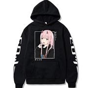 Yujun Anime Darling in The Franxx Zero Two Hoodies Harajuku Casual Streetwear Graphic Sweatshirts Unisex Hoodies