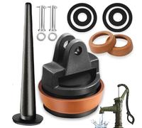 YUJUVI Piston de rechange pour pompes à bras type 75 avec valve nasale - Kit complet pour pompes à eau de type 75 avec joint d'étanchéité supplémentaire - Pompe de jardin manuelle