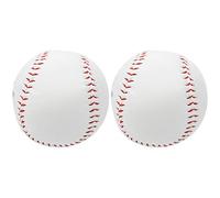 YUKERMARB 2 Pièces Balle de Softball de 12 Pouces, Balle en PU avec Sciure de Bois, D'entraînement, Pratique du Baseball, Accessoire de Sport, pour Le Jeu/la Pratique Quotidienne
