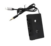 YUKERMARB Adaptateur Cassette vers AUX pour Voiture, Convertisseur Cassette AUX, Câble Type C vers 3,5 Mm avec Connecteur plaqué Or pour Musique et Appels Téléphoniques