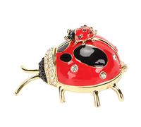 YUKERMARB Boîte à Bijoux, Émail Peint Strass 6,1 Cm, pour Collection