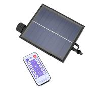 YUKERMARB Boîte de Commande de Guirlande Lumineuse Solaire avec 8 Modes | IP65 Extérieur, Matériau PC, Compatible 100-200 LED, Batterie 3,7 V 1 200 MAh Intégrée, Télécommande Incluse