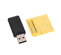 YUKERMARB Carte Flash pour 2DS 3DS, Carte Mémoire de Jeu à Puce ASIC avec Lecteur, Prend en Charge 128 Go, Compatible avec Les Utilisateurs de 3DS XL 2DS XL DSi (Gold)