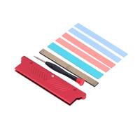 YUKERMARB Dissipateur de Mémoire RAM en Aluminium, Double Face pour (rouge)
