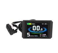 YUKERMARB Écran LCD pour Vélo électrique, écran Couleur ABS pour Scooter avec Câble SM, Boutons Externes Ergonomiques, Correspondance du Protocole n° 1, pour Les Cyclistes de VTT et Les Scooters