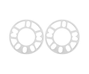 YUKERMARB Élargisseurs de Roue 10 Mm, 2 Pièces 4,5 Goujons | Alliage D’aluminium, Prévention du Frottement des Pneus, Compatibilité 4, 5 Goujons, Écrous et Boulons Standard Adaptés,