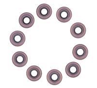 YUKERMARB Inserts en Carbure Indexables Inserts de Tour CNC Enduits 10 Pièces RDMT1204MOTN Coupe Rapide à Faible Friction Longue Durée de Vie pour les Utilisateurs de Tournage de Fraiseuses