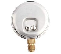 YUKERMARB Manomètre Hydraulique, Construction Métallique 63 Mm, Double échelle, Filetage G1/4 0-250 Bar 0-3750 Psi, Idéal pour les Systèmes Haute Pression