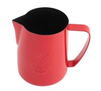 YUKERMARB Milk Frothing Pitcher 480ml, Stainless Steel Coffee Creamer Cup Latte Art Steaming Pitcher with Pointed Spout and Swan Design for Cafe Kitchen (rouge vif)