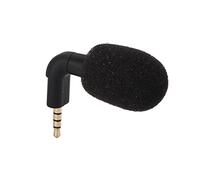 YUKERMARB Mini Microphone Directionnel Jack 3,5 Mm, Micro Cravate Omnidirectionnel en Plastique avec Prise TRRS CTIA, 100 Hz à 16 KHz pour l'enregistrement Vidéo sur Smartphone, Chat Vocal,