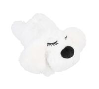 YUKERMARB Peluche Heartbeat, pour Chiens et Chats, Peluche Douce, avec Simulation de Battements de Coeur, Calme l'anxiété de Séparation, Favorise Le Sommeil et la Relaxation (White)