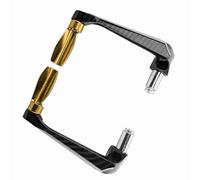 YUKERMARB Protecteur de Guidon de Moto Universel en Alliage d'aluminium de 7/8 Pouces, Durable et Simple à Installer, adapté aux Guidons de Motos et de Vélos de 22 Mm (GOLD)