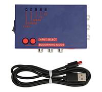 YUKERMARB RetroScaler2x Convertisseur AV vers, Matériau ABS, Performance sans Latence, compatibilité Universelle, Idéal pour Les Utilisateurs de N64 Dreamcast (Blue)