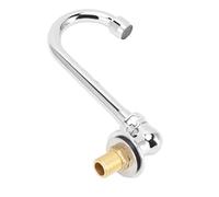 YUKERMARB Robinet à Pédale en Acier Inoxydable G1,2 monté au Mur | Acier Inoxydable, Filetage G1,2, Montage Mural, Hôpitaux, Usines, Compatible avec Valve à Genou, Économie D'eau