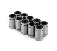 YUKERMARB Roulement LM8UU, Bague de Mouvement Linéaire en Acier de qualité Supérieure, Roulement à Billes Linéaire à Double étanchéité de 8 Mm pour Imprimantes 3D et Machines CNC