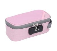 YUKERMARB Sac Anti-Odeur, étui Anti-Odeur, Conteneur Portable, Pochette, Sac de Rangement de Voyage au Charbon Actif avec Serrure pour Voyages d'affaires, Camping (Pink)